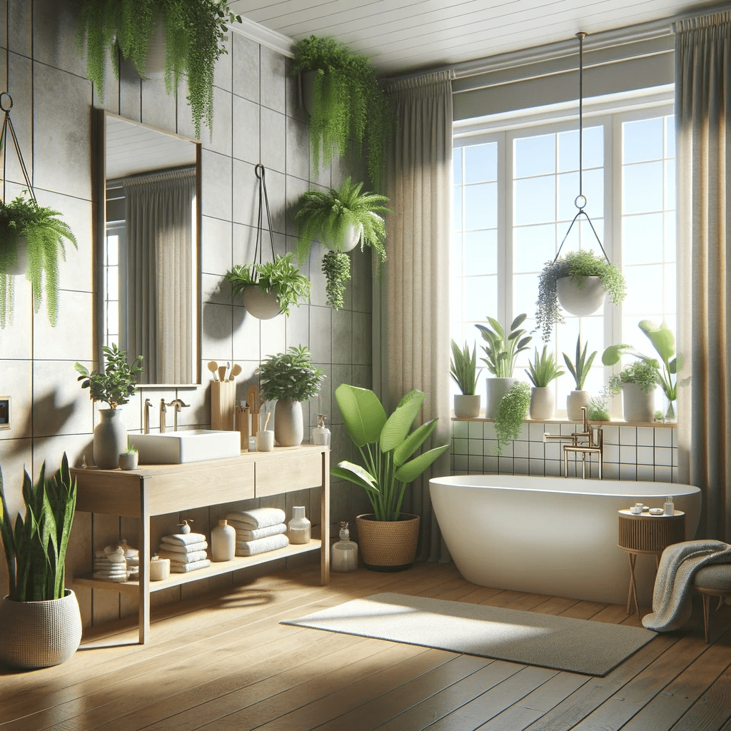 Add Plants when remodeling your bathroom