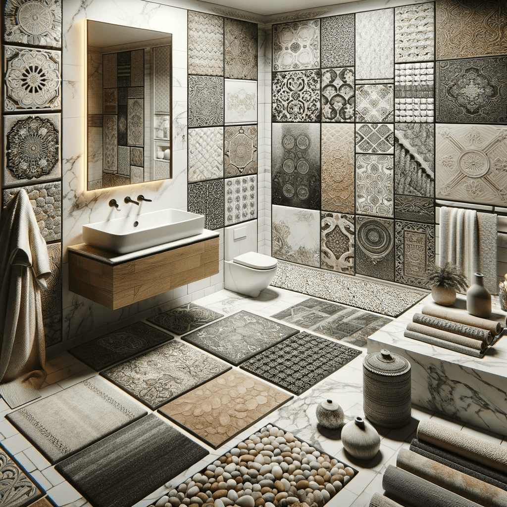 Add Texture and Pattern in bathroom renovation