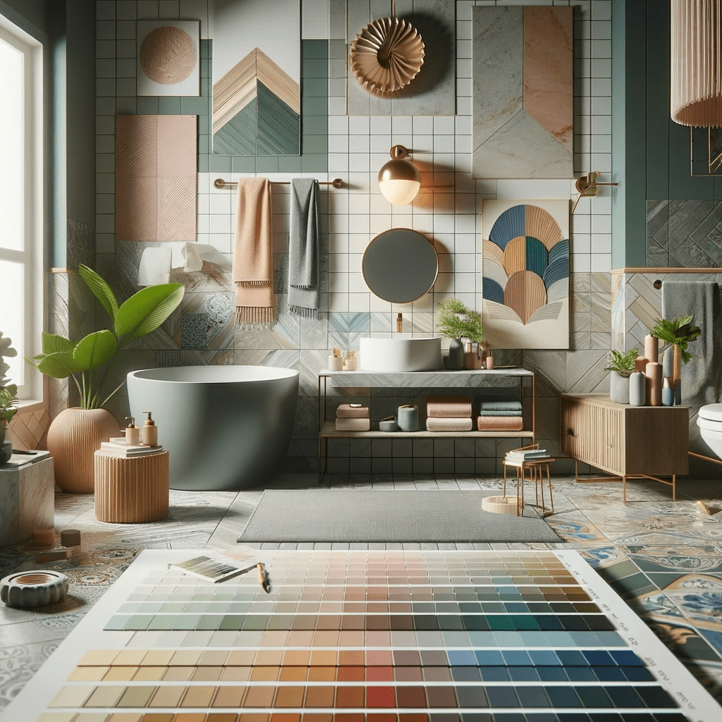 Create a Color Scheme in bathroom renovation