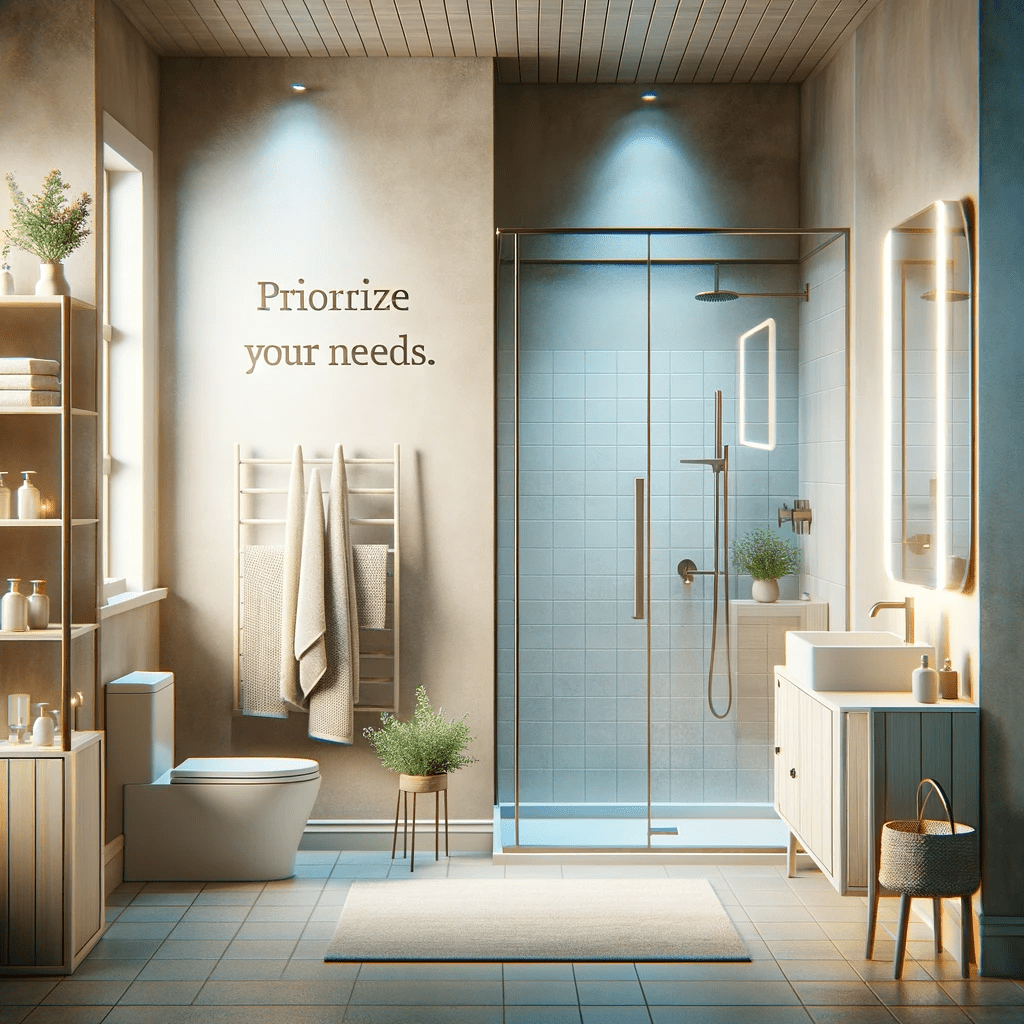 Prioritize Your Needs when remodeling your bathroom
