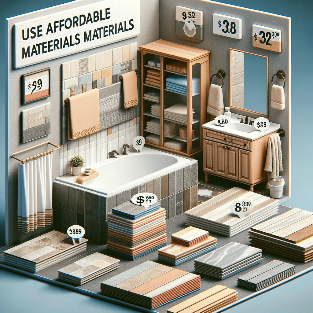 Use Affordable Materials to bathroom remodeling