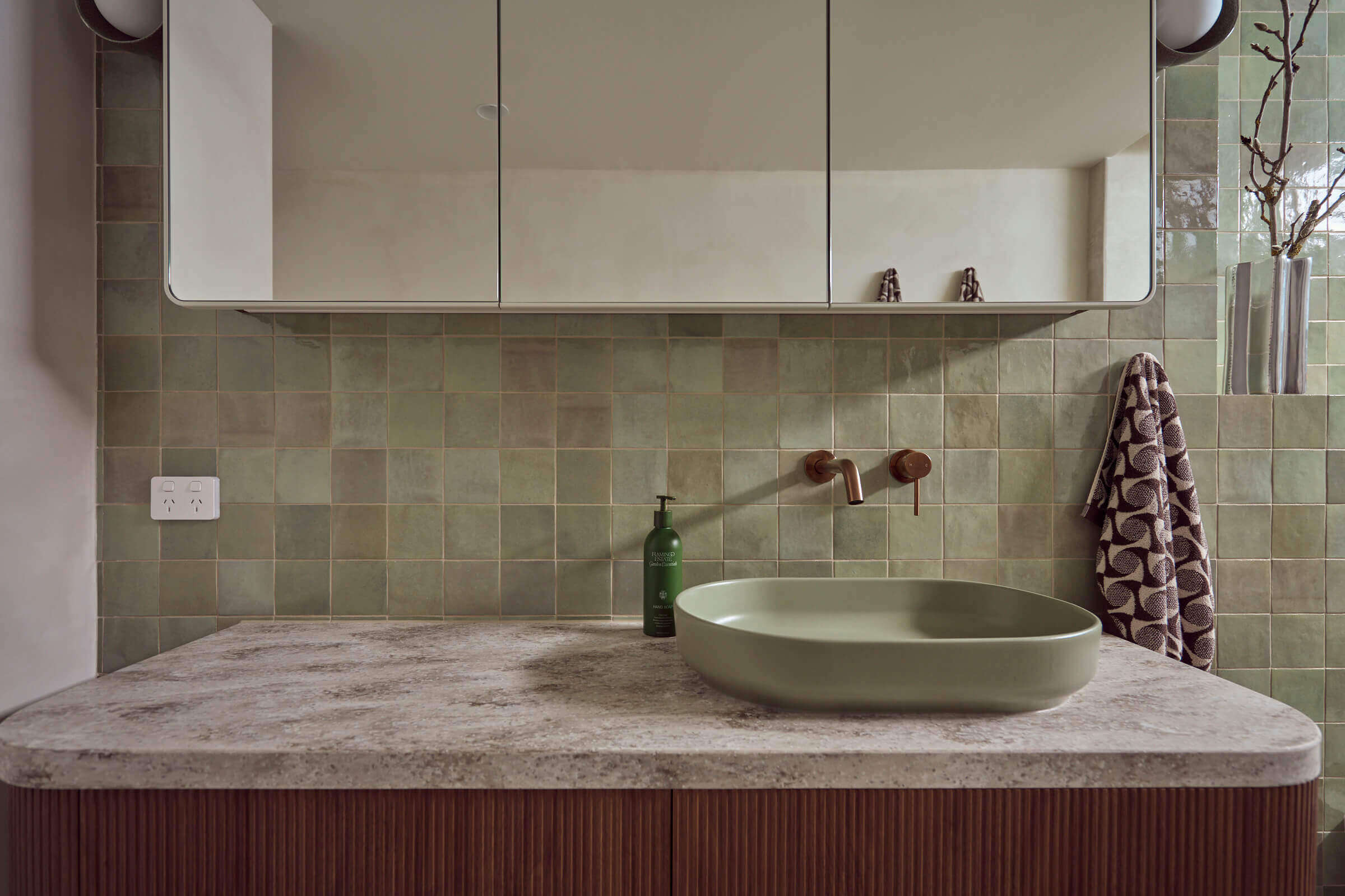 Contemporary bathroom design in Sydney apartment renovation