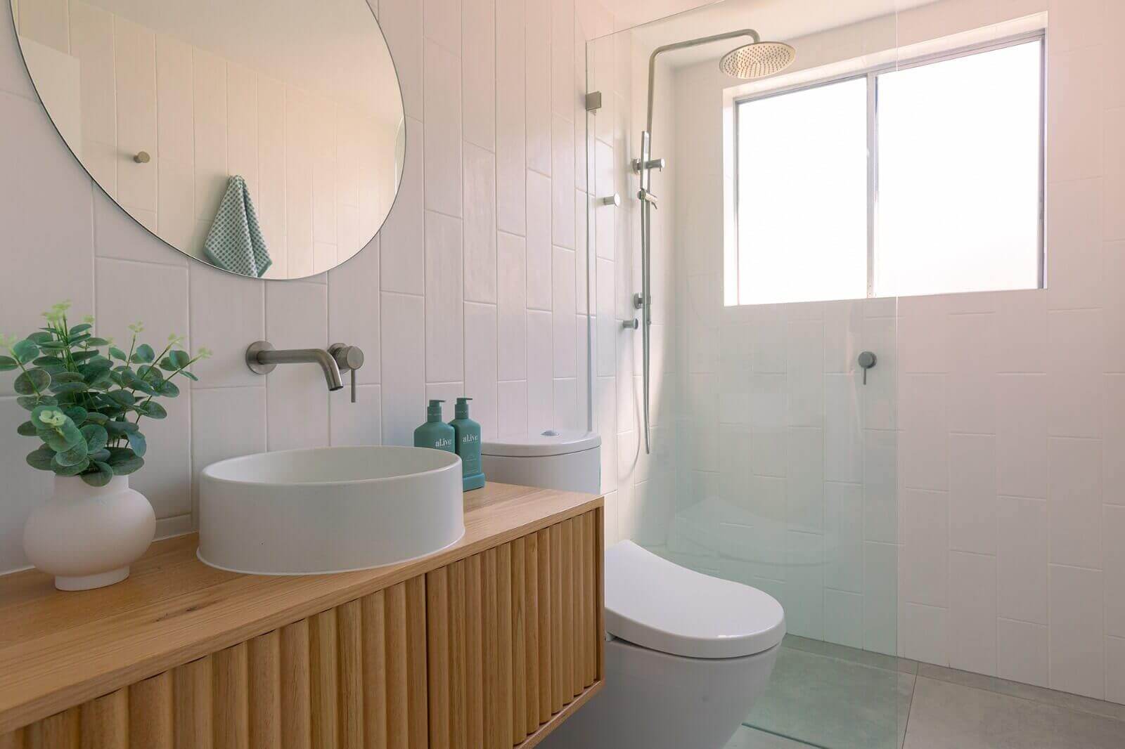 Custom bathroom renovations in Sutherland Shire, focusing on bathrooms, kitchens, laundries, and home renovations in Sydney