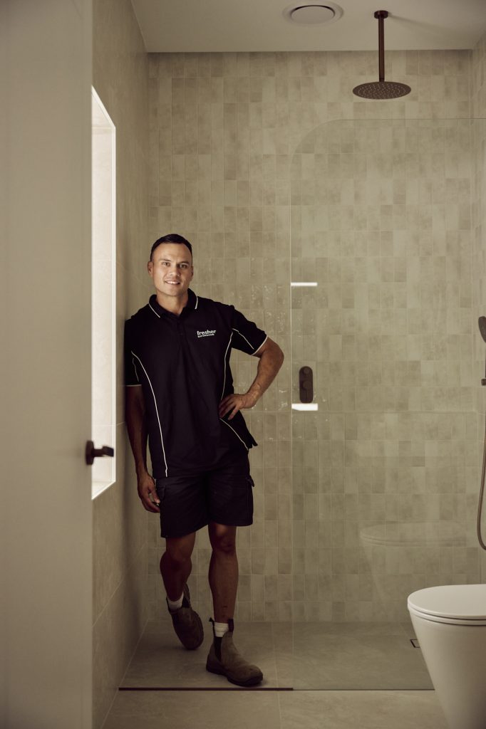 kelvin fresher bathrooms project manager in completed cronulla renovation