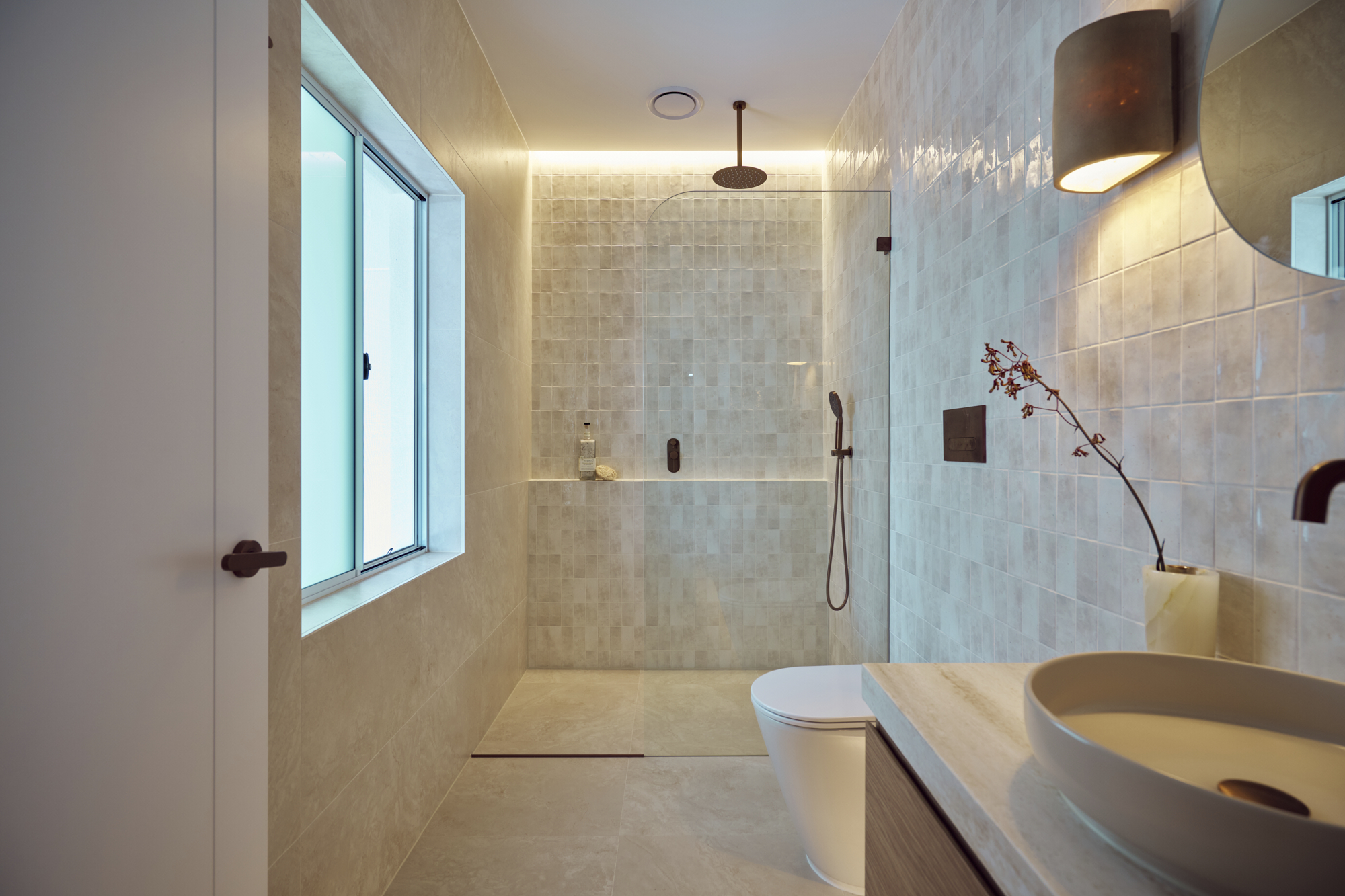 New ensuite added to master bedroom during a Cronulla home renovation
